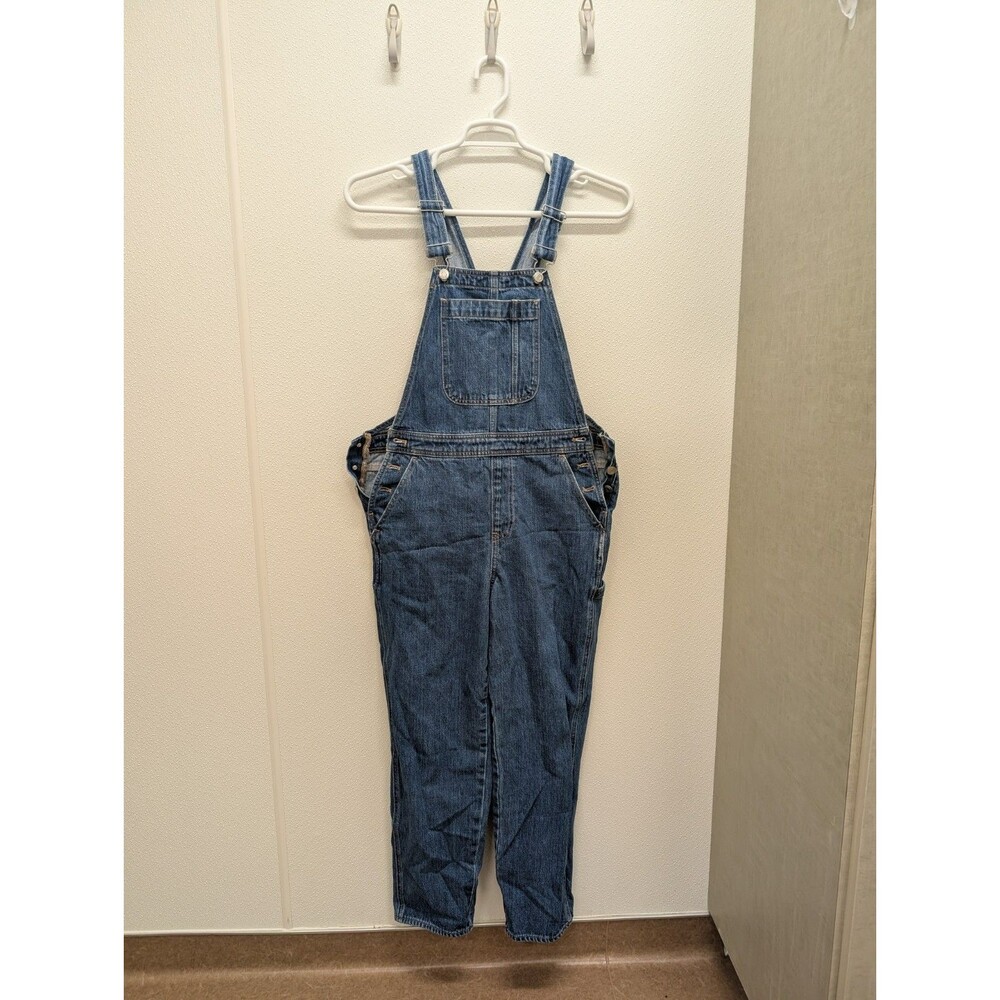 J Crew M Slouchy Boyfriend Overalls Women's Chore Denim Cotton Workwear Hartwood